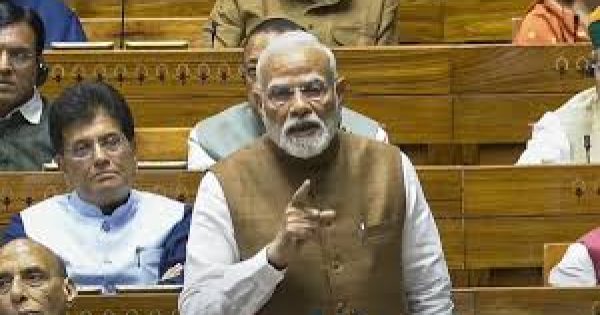 Pm in lok sabha